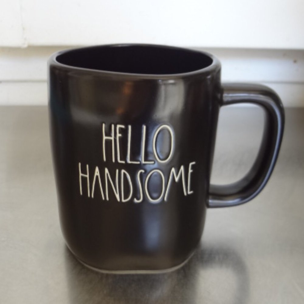NEW Rae Dunn Hello Handsome Big Coffee Mug